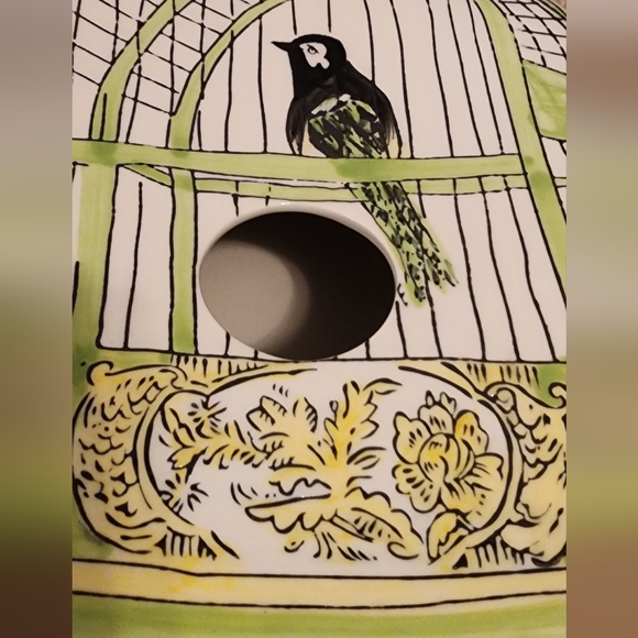 Molly Hatch Anthropologie Ceramic Birdhouse - Picture 7 of 8